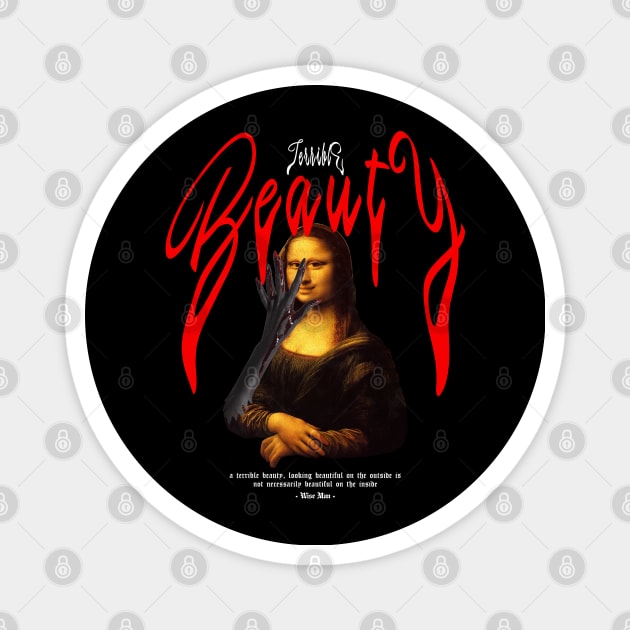 Monalisa terrible beauty Magnet by zerox